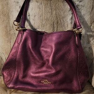 Coach Metallic Purple Purse